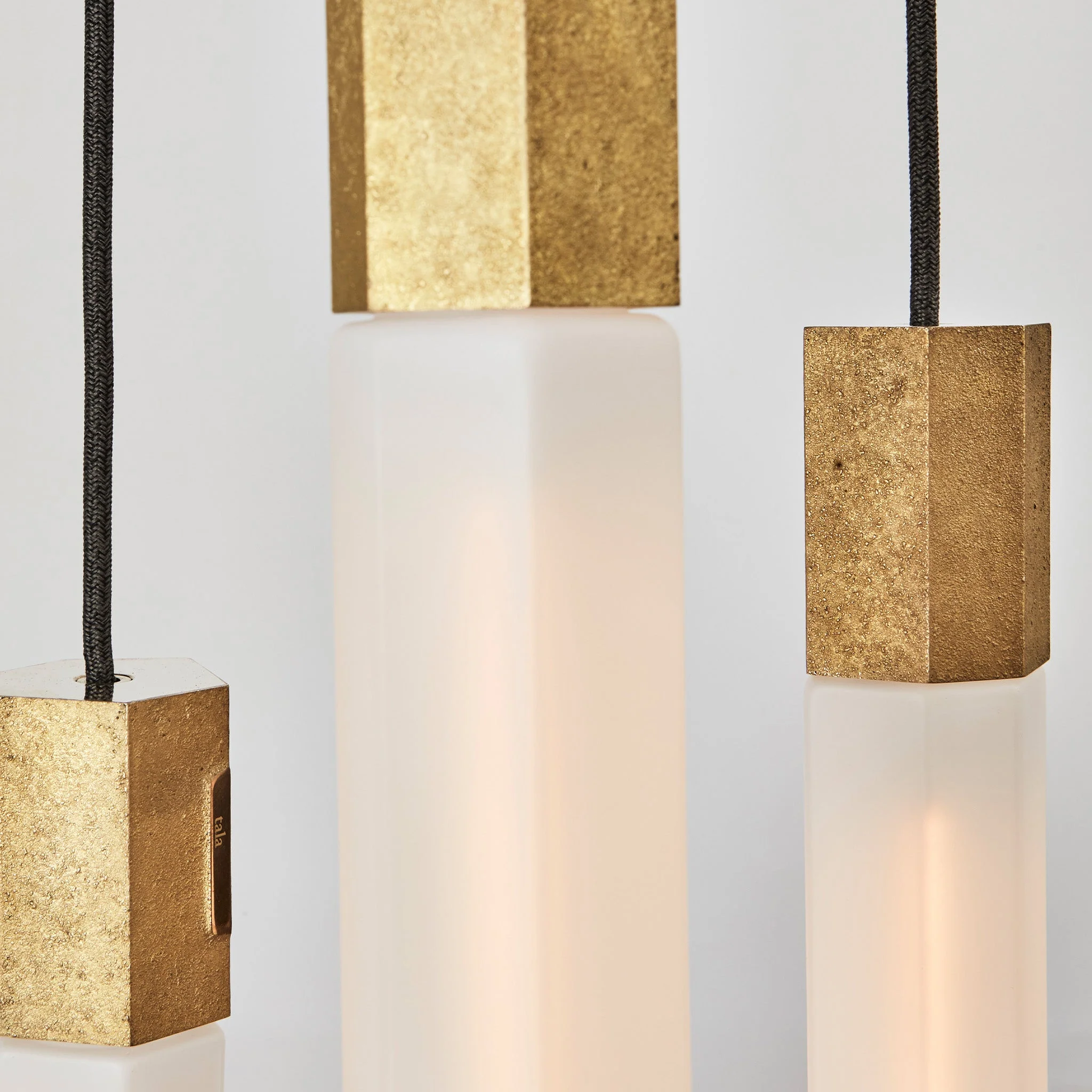 Basalt Single Pendant in Brass - Image 6