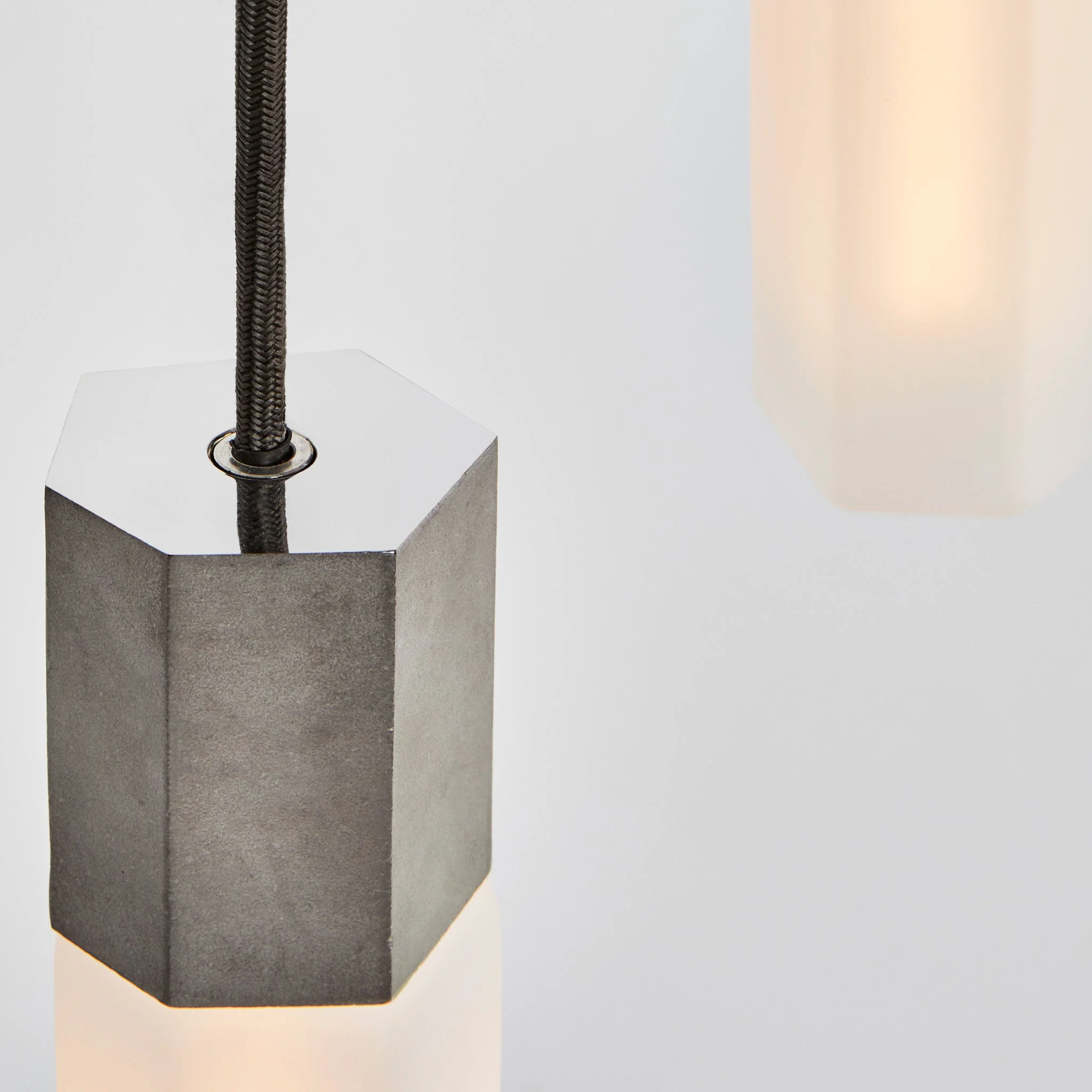Basalt Triple Pendant in Stainless Steel - Image 7