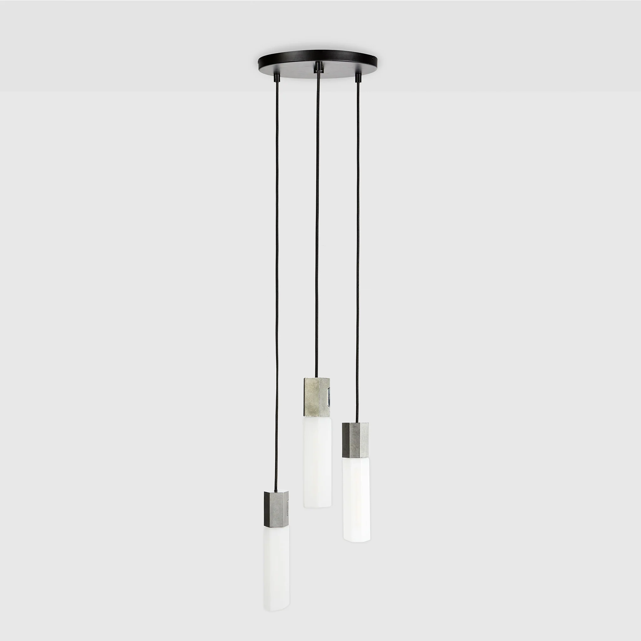 Basalt Triple Pendant in Stainless Steel - Image 8