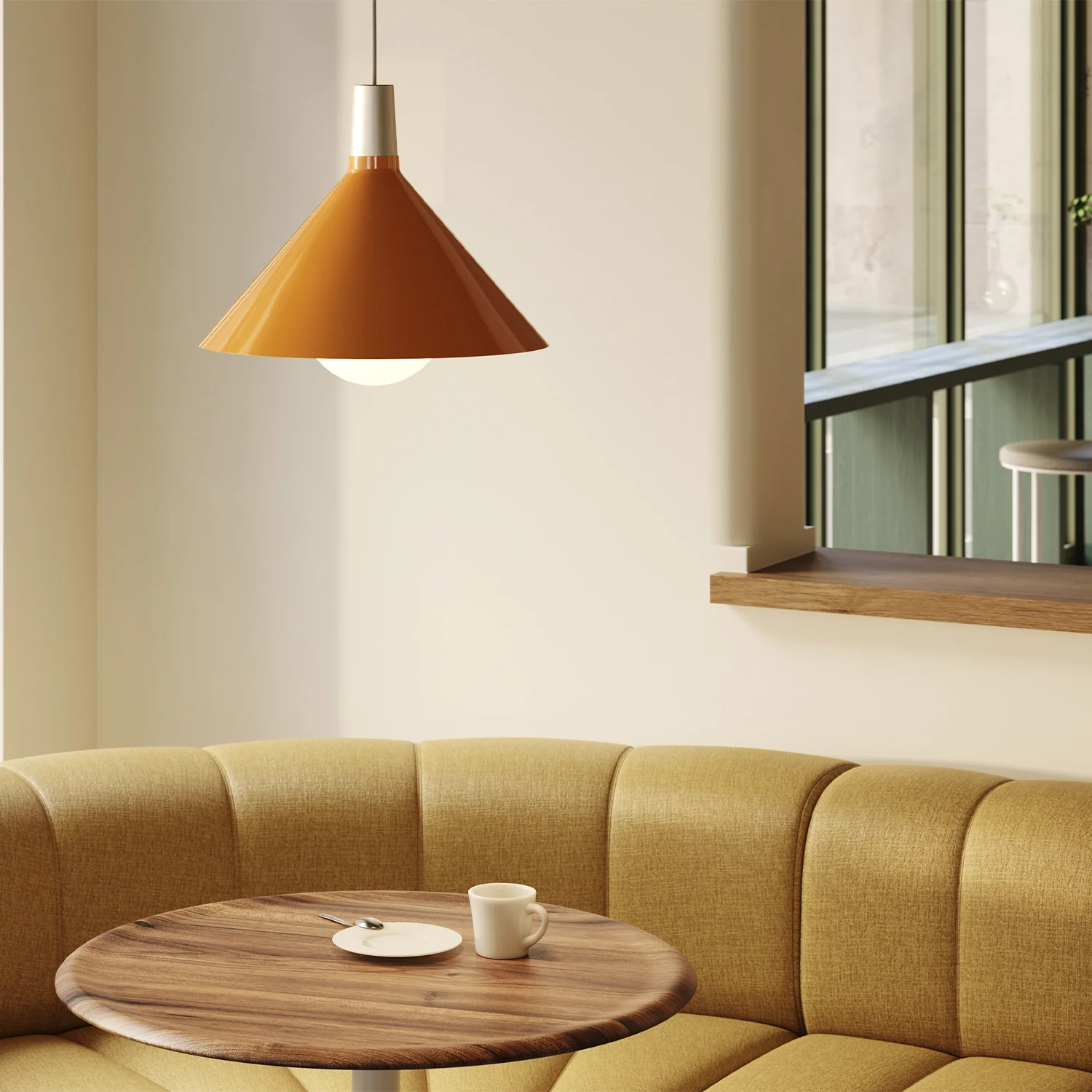 Bower Pendant Light Medium in Yellow - Image 3