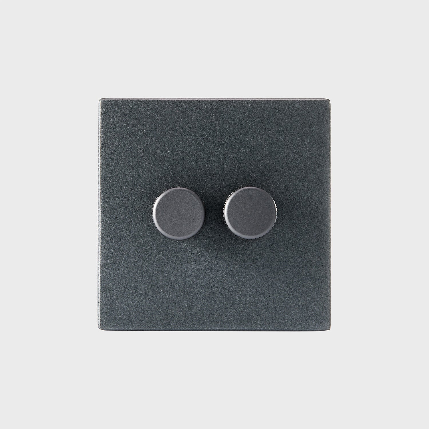 Double Rotary Wall Dimmer in Graphite - Image 2