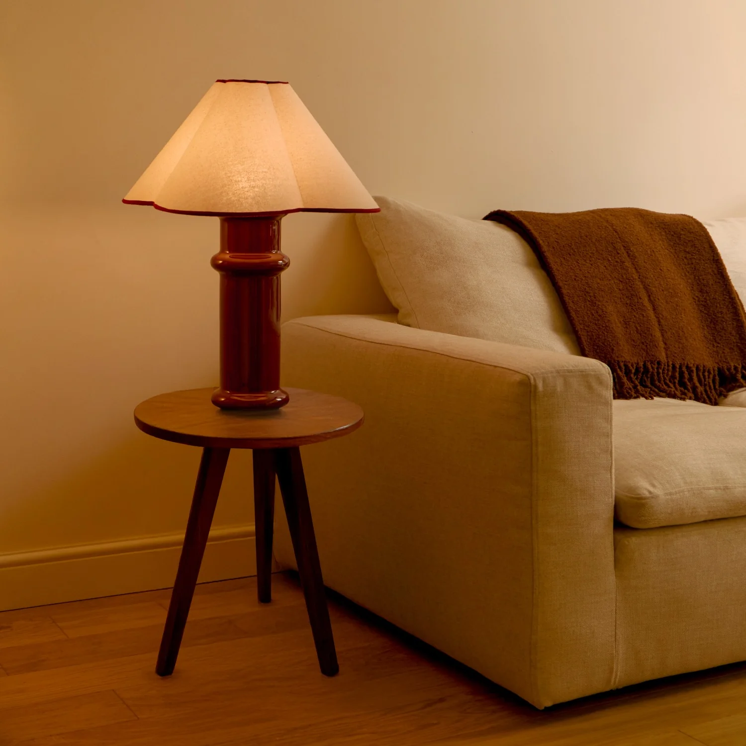 Heath Table Lamp in Port Red - Image 2