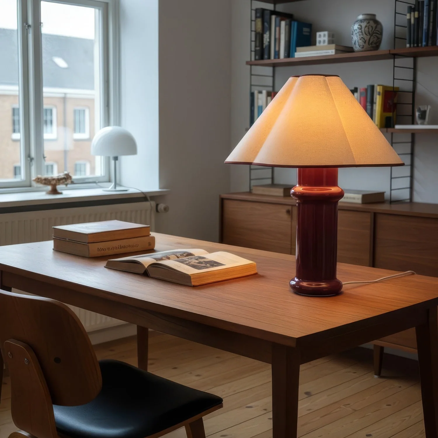 Heath Table Lamp in Port Red - Image 8