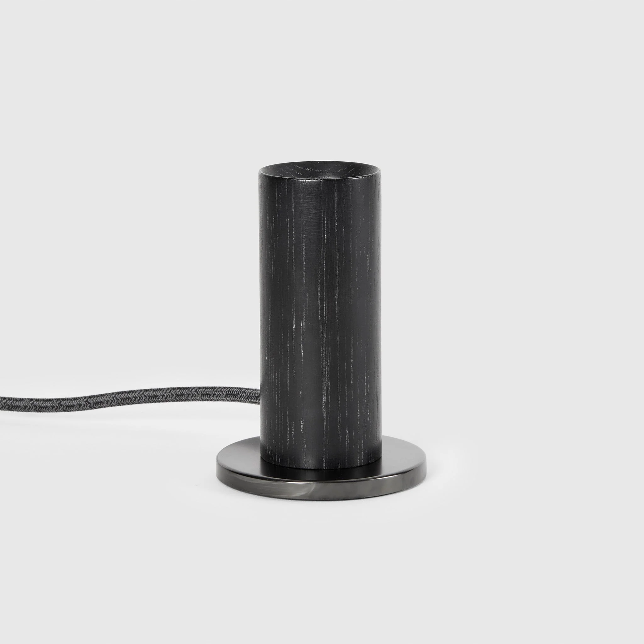 Knuckle Table Lamp in Blackened Oak + Noma - Image 2