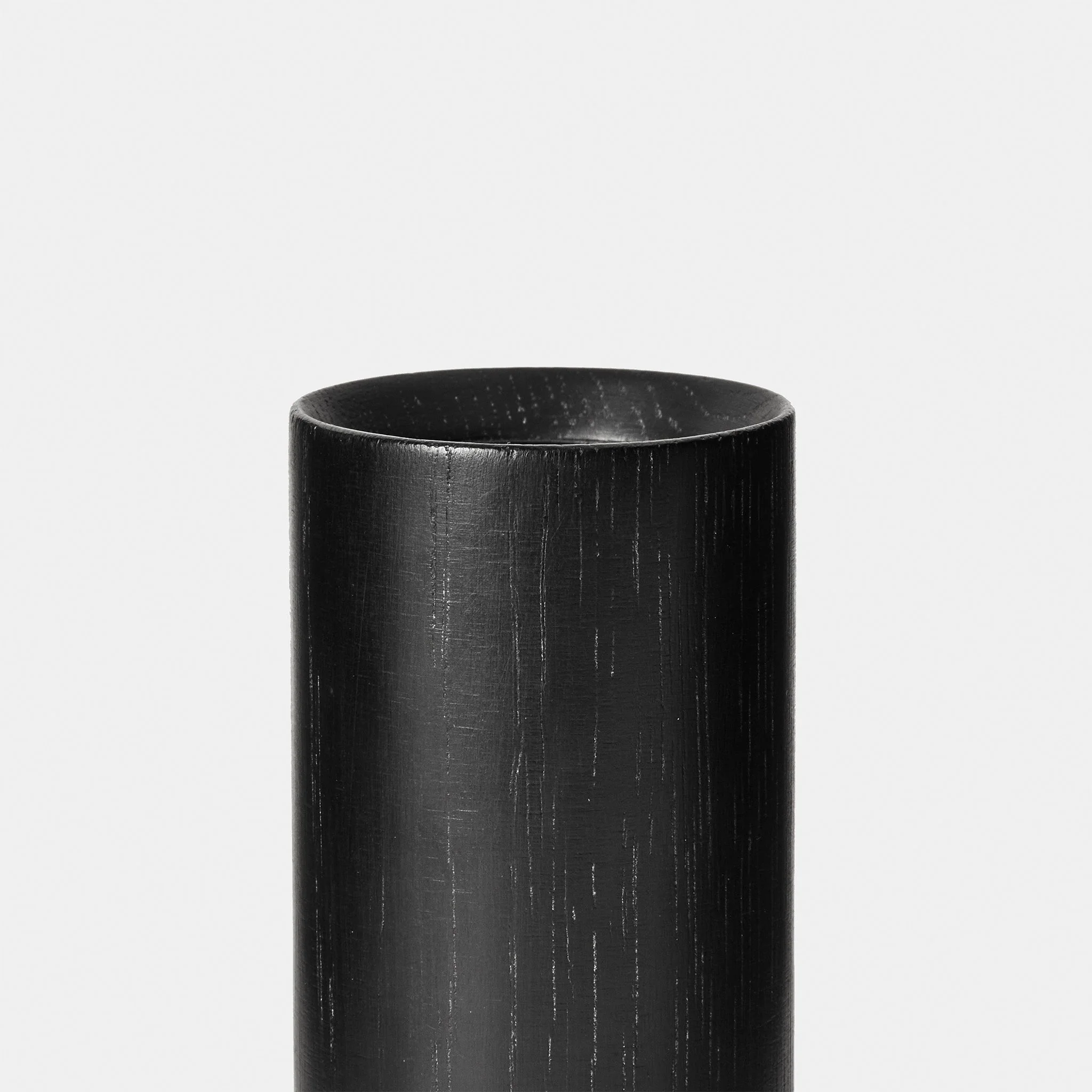 Knuckle Table Lamp in Blackened Oak + Oval - Image 3