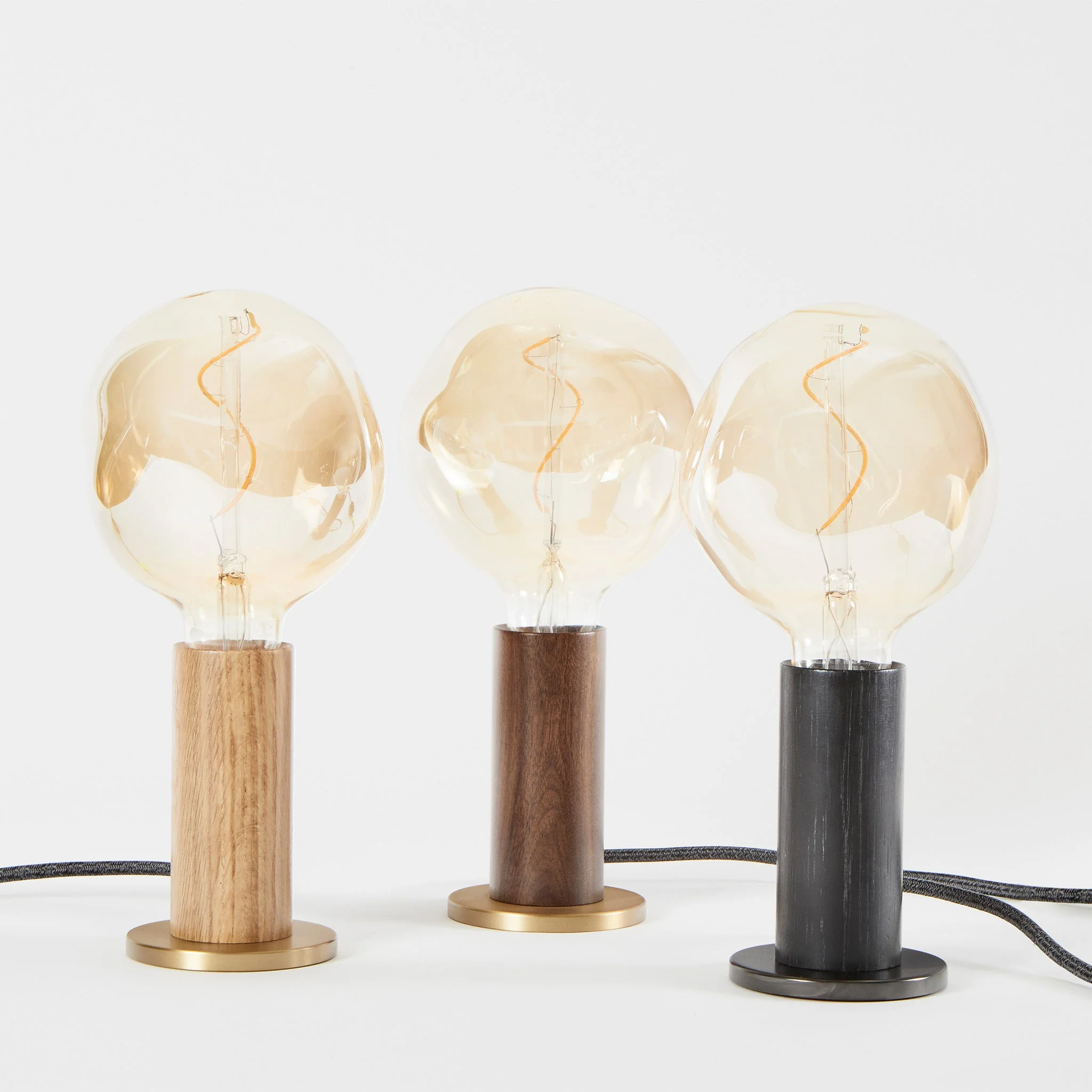 Knuckle Table Lamp in Oak - Image 4