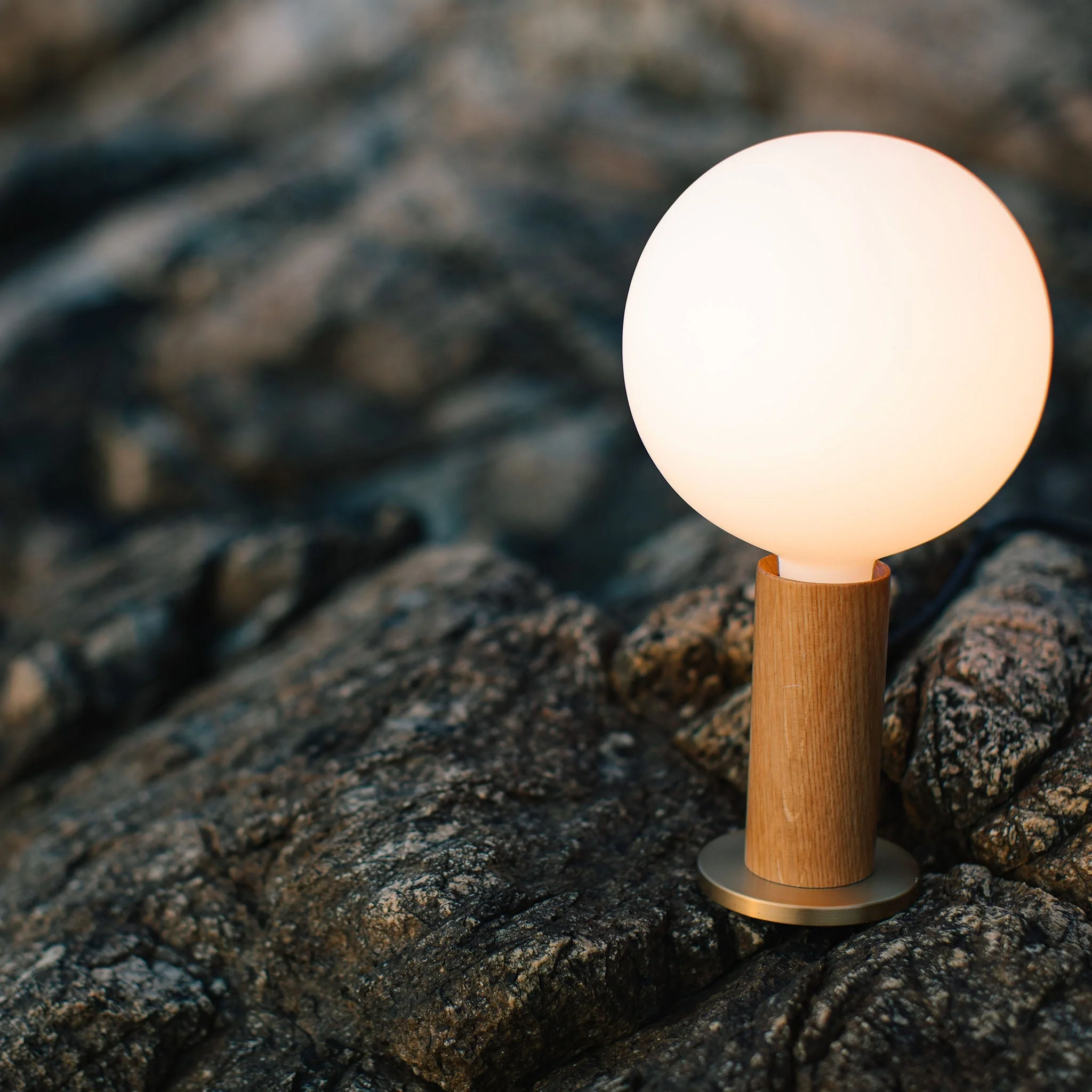 Knuckle Table Lamp in Walnut - Image 4