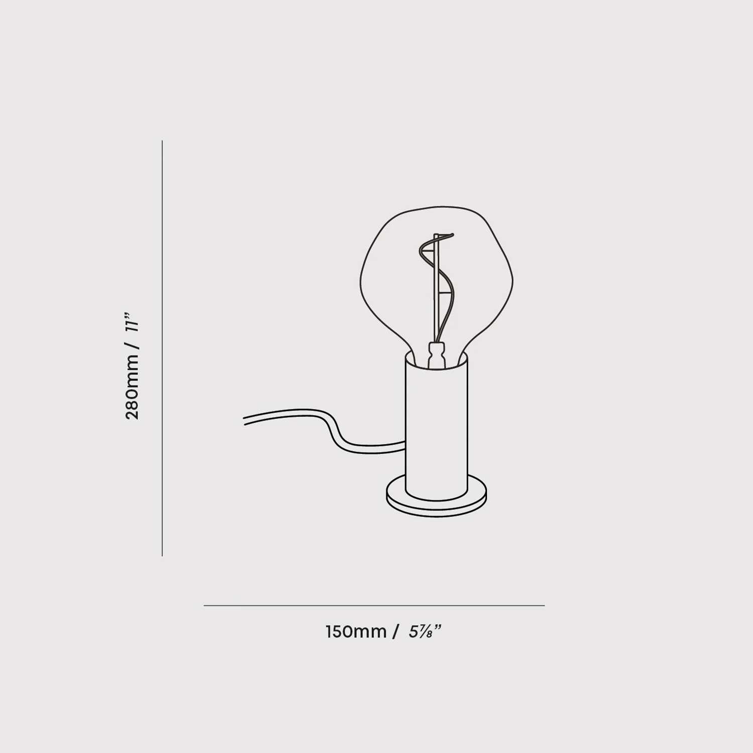 Knuckle Table Lamp in Walnut + Voronoi I - Image 6