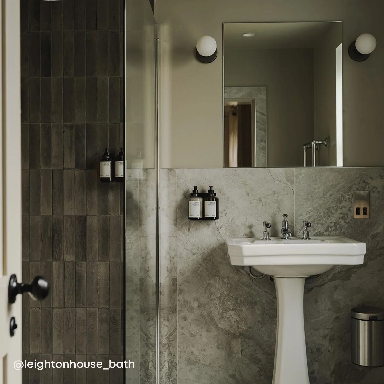 Lochan Wall Light in Graphite + Sphere III - Image 4