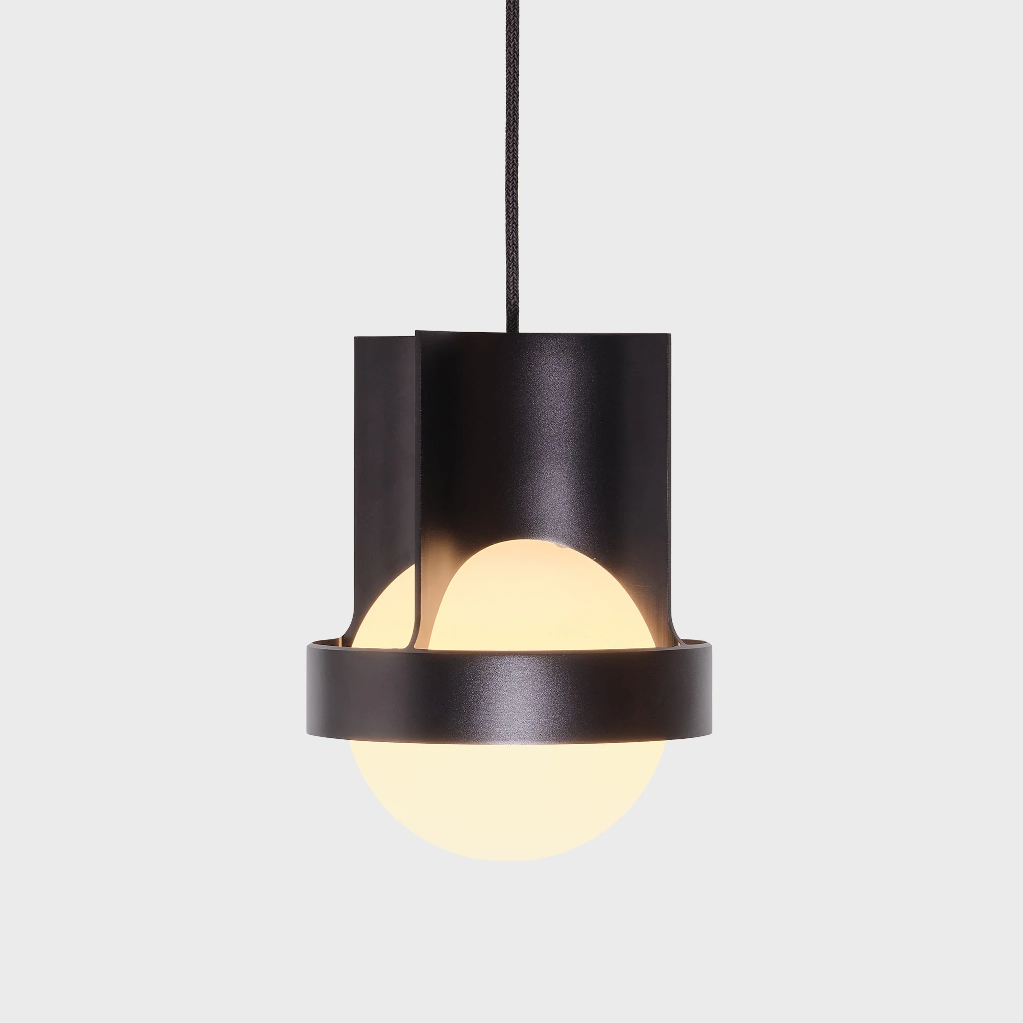 Loop Single Pendant in Dark Grey + Sphere IV - Image 4
