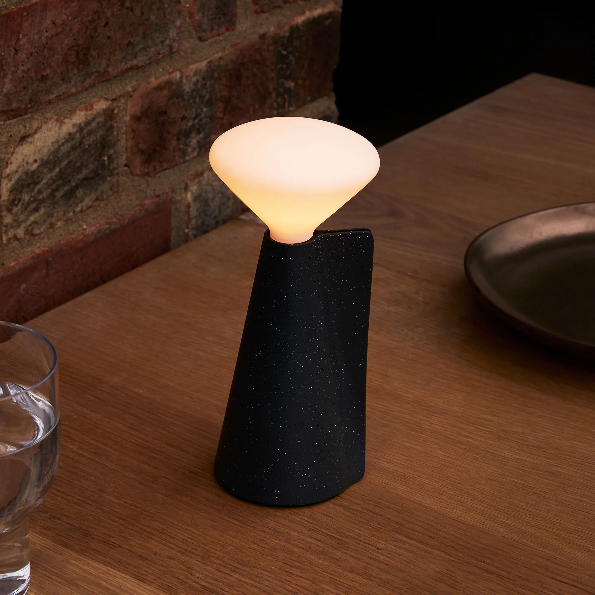 Mantle Portable Lamp in Granite Black - Image 4