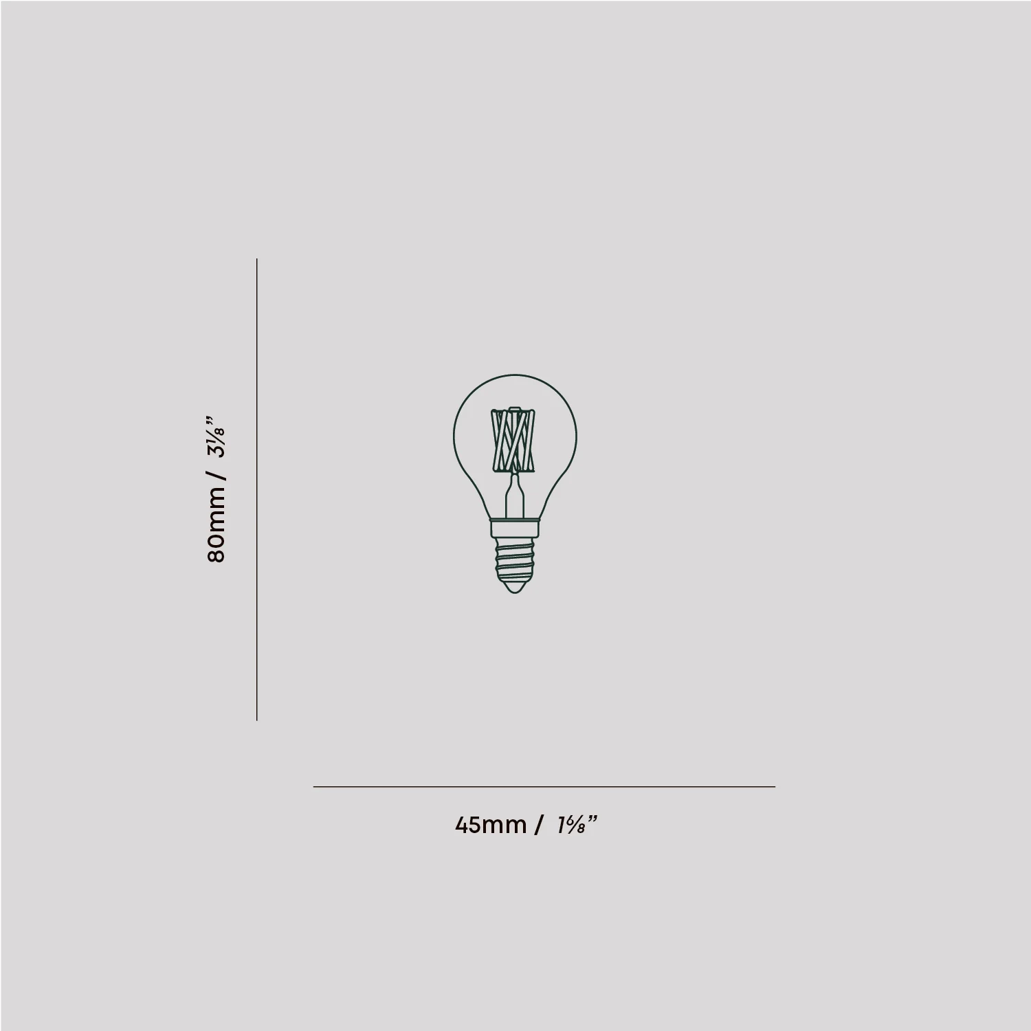 Pluto E14 Tinted LED Bulb - Image 3