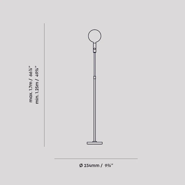 Poise Adjustable Floor Lamp in Graphite - Image 5