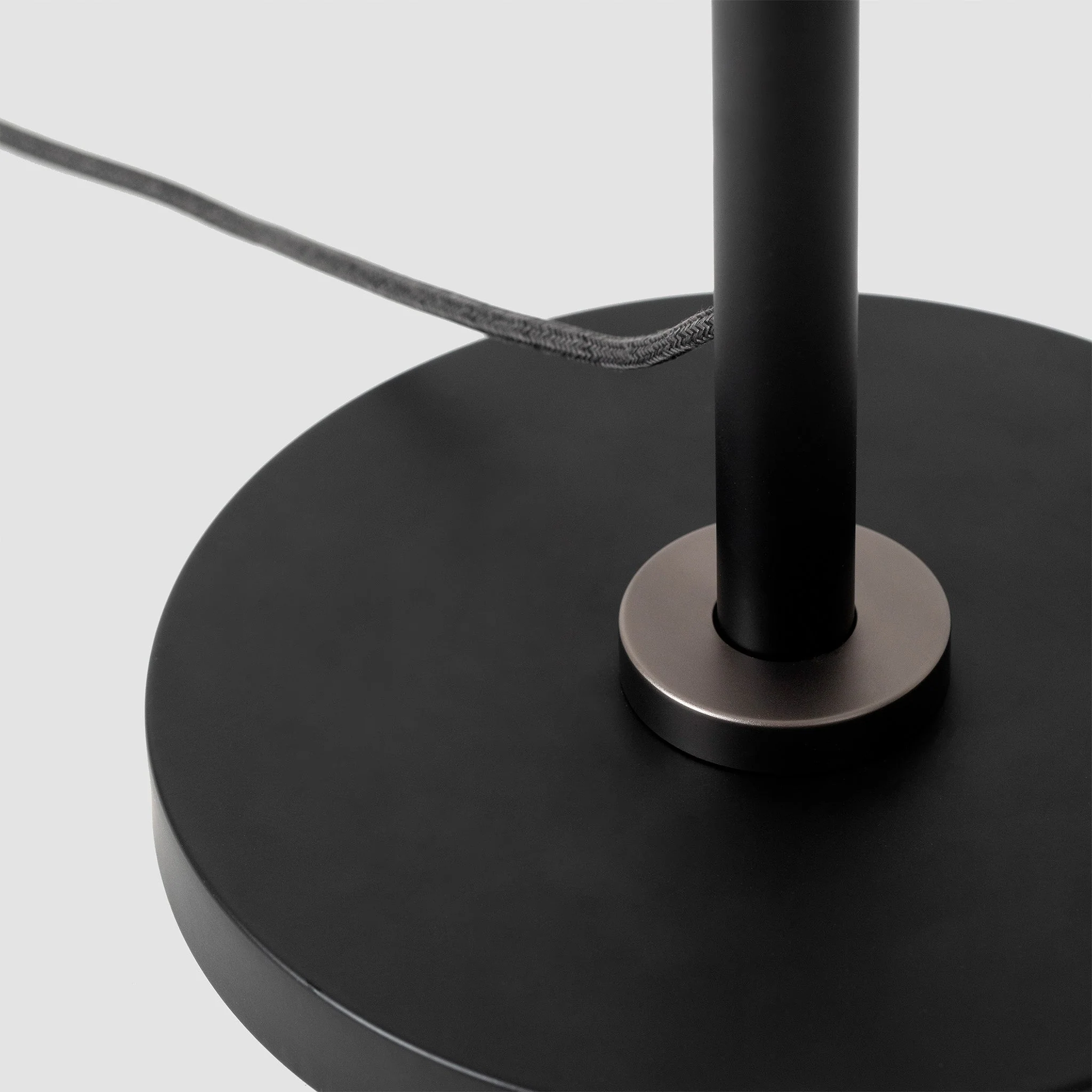 Poise Adjustable Floor Lamp in Graphite + Oval II - Image 5