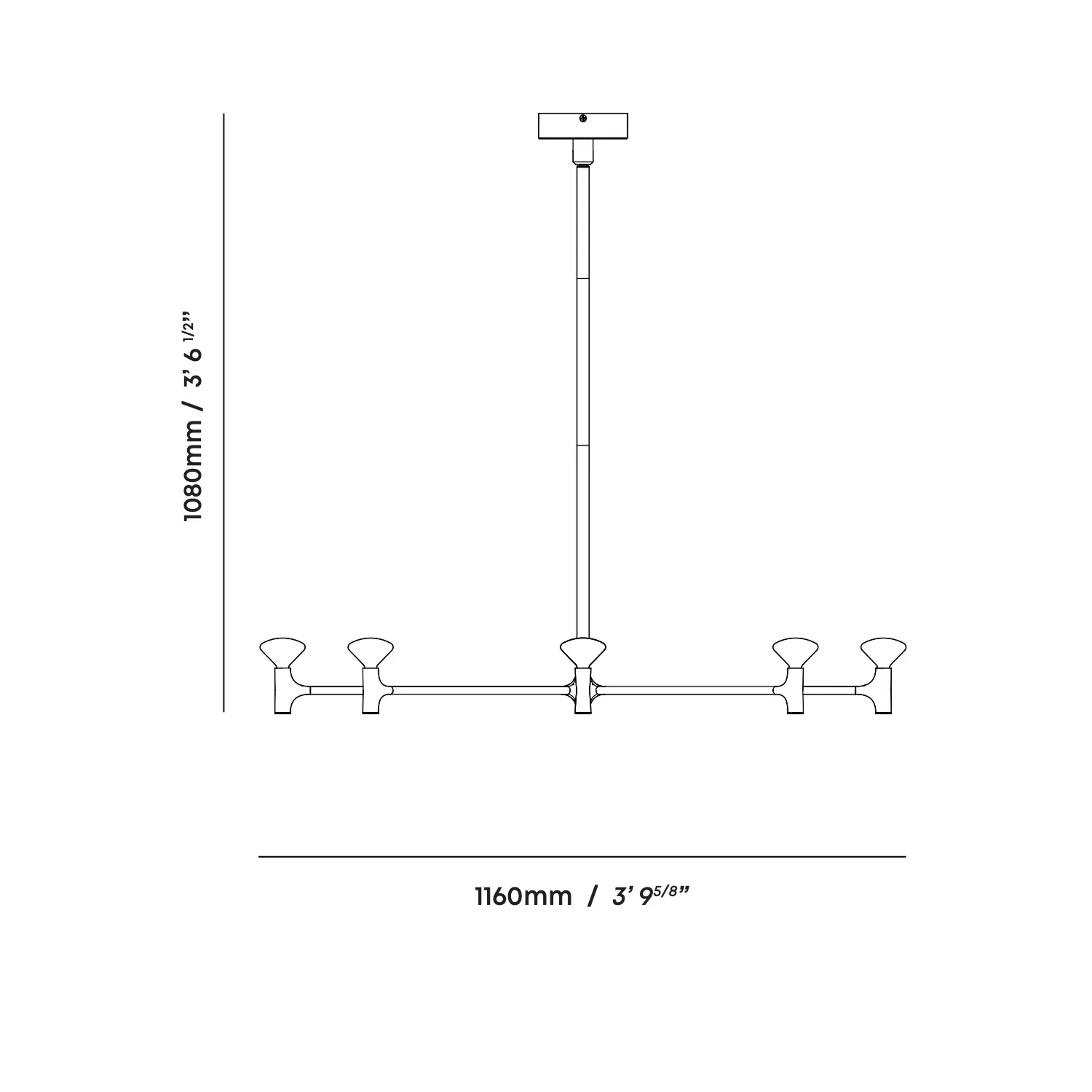 Root One-Tier Chandelier - Image 10