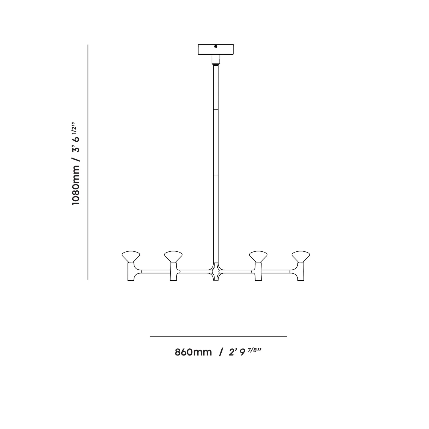 Root One-Tier Chandelier - Image 9