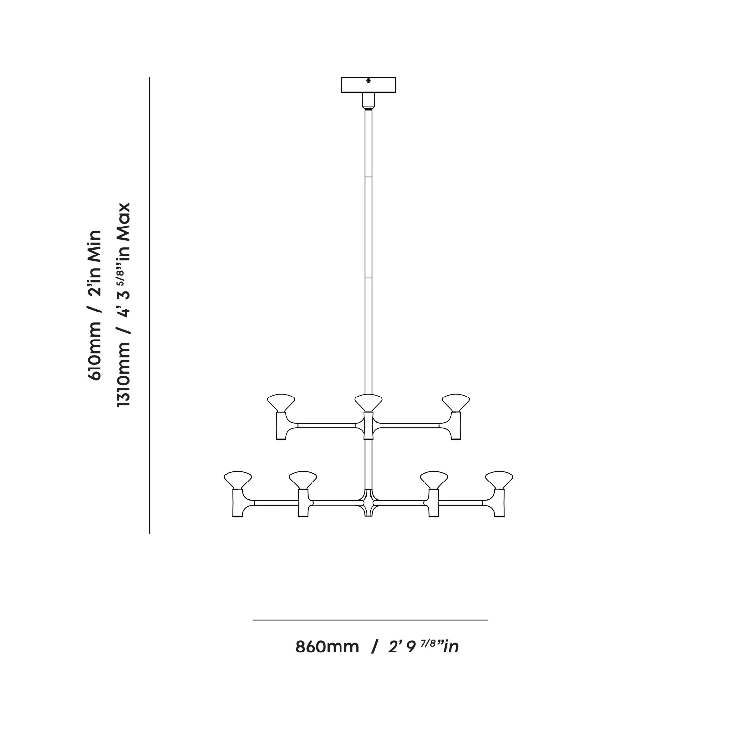 Root Two-Tier Chandelier - Image 10
