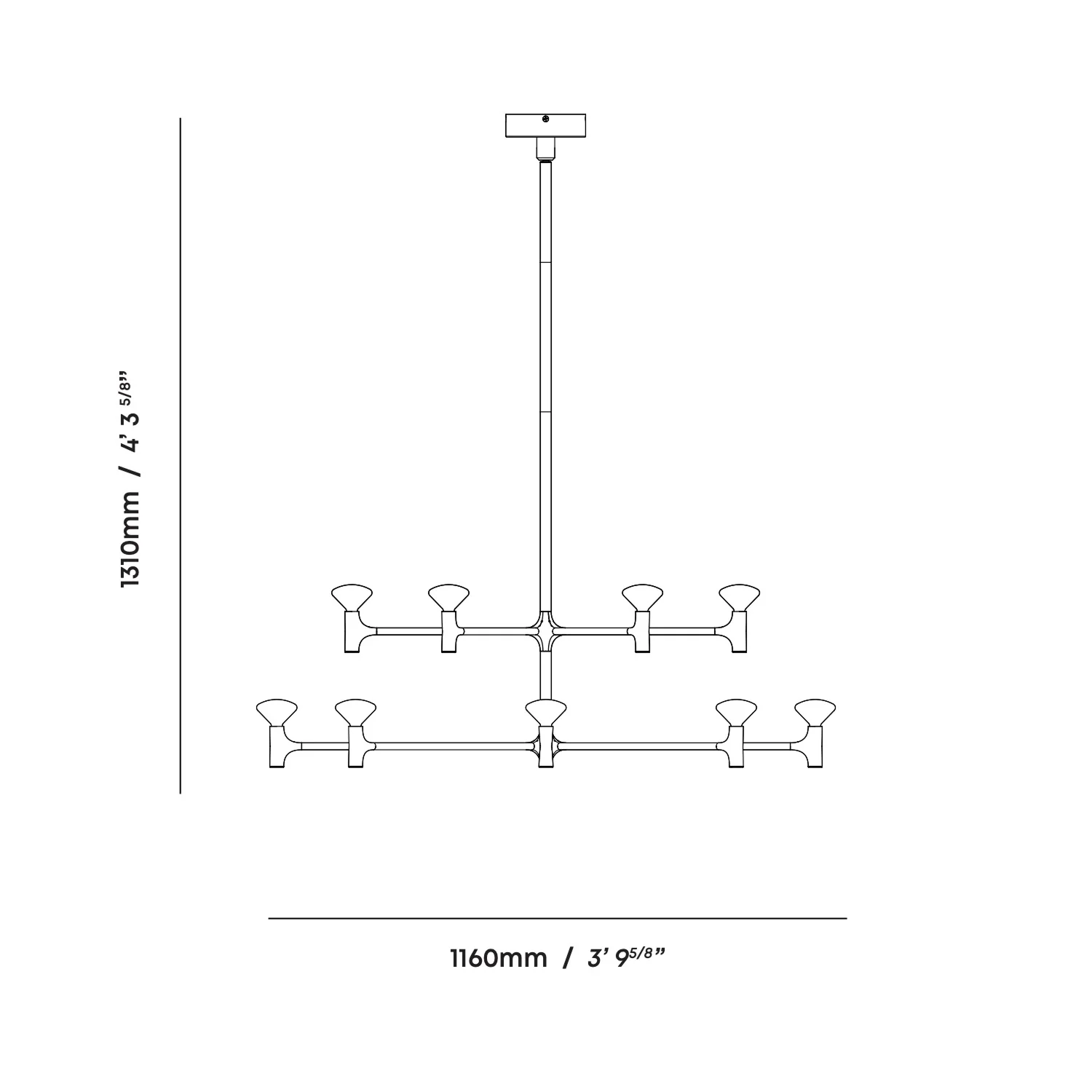 Root Two-Tier Chandelier - Image 11