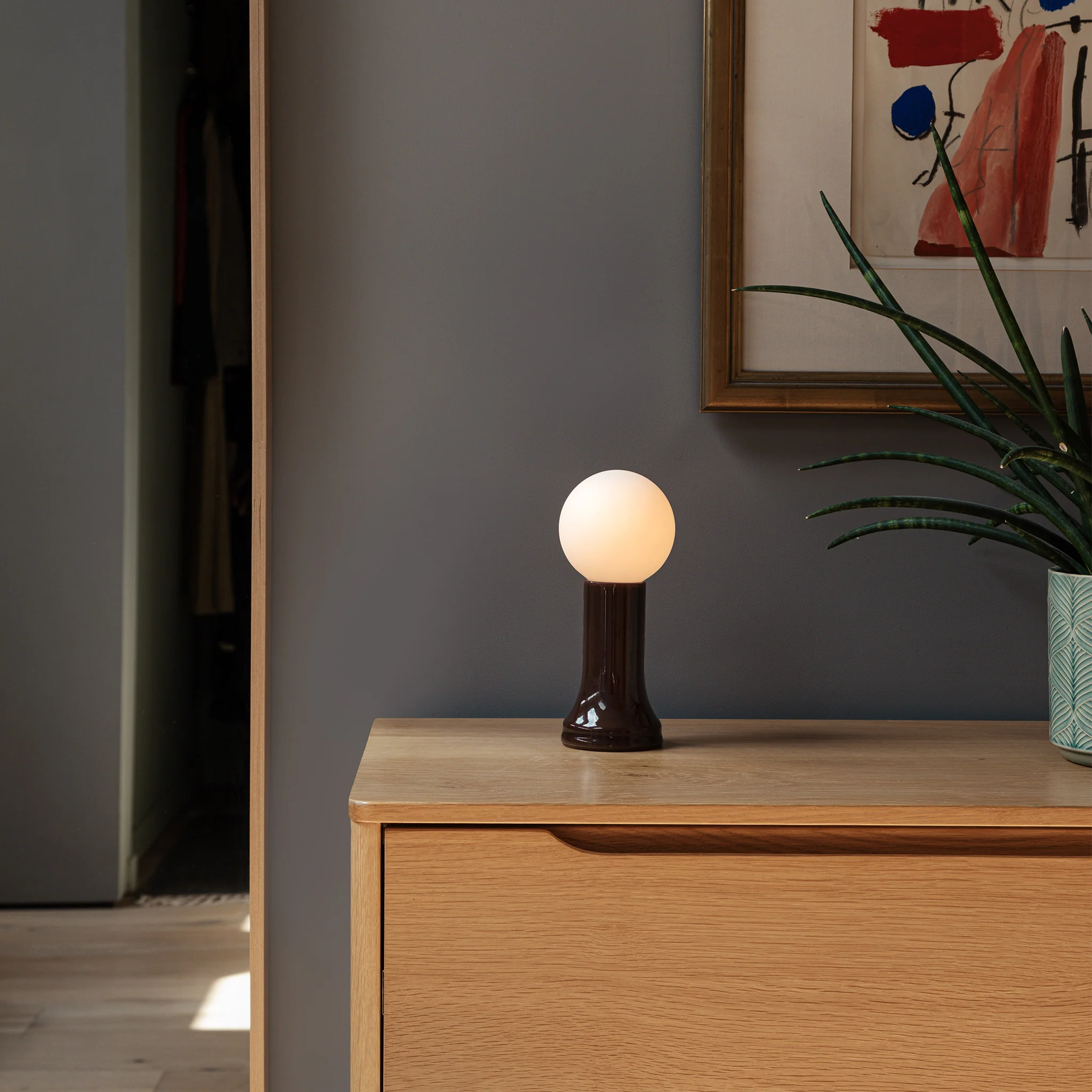 Shore Table Lamp in Bottle Brown - Image 3