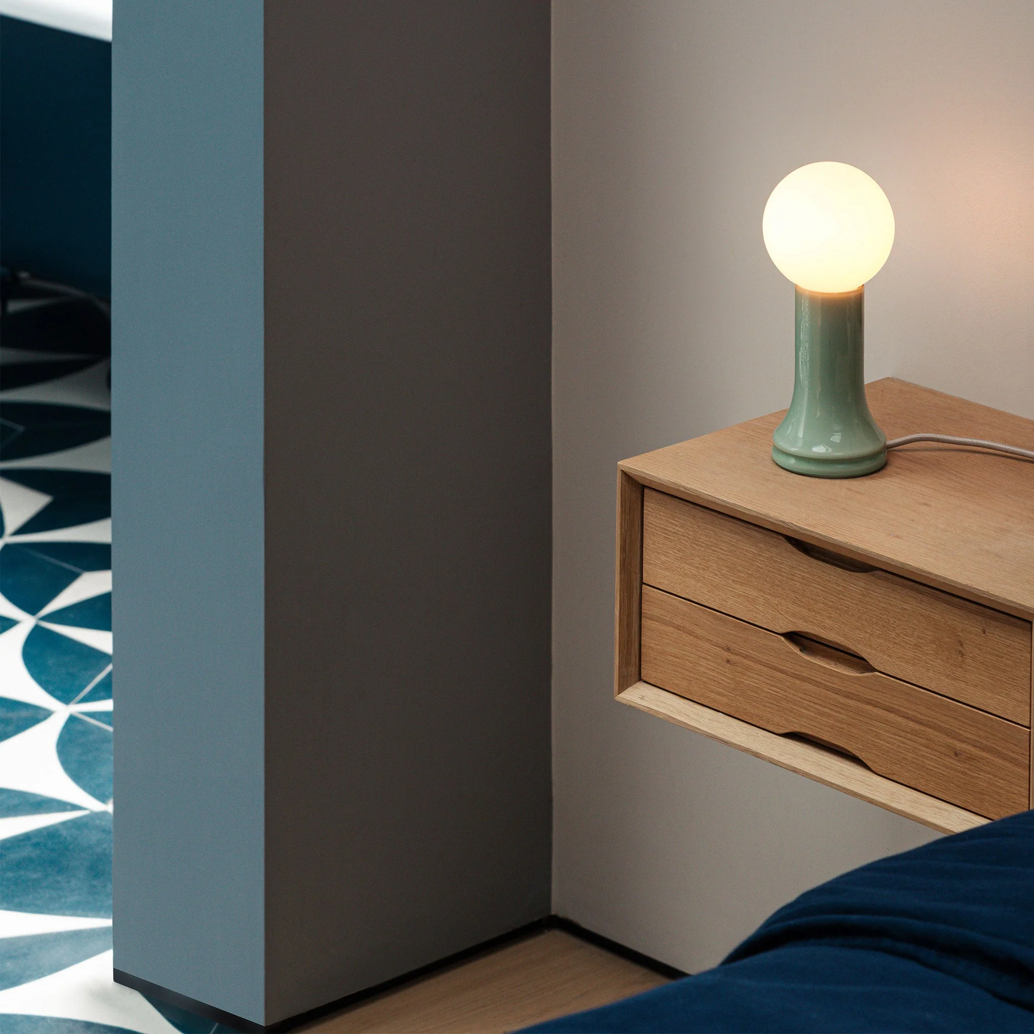 Shore Table Lamp in Sea Green - Set of 2 - Image 3