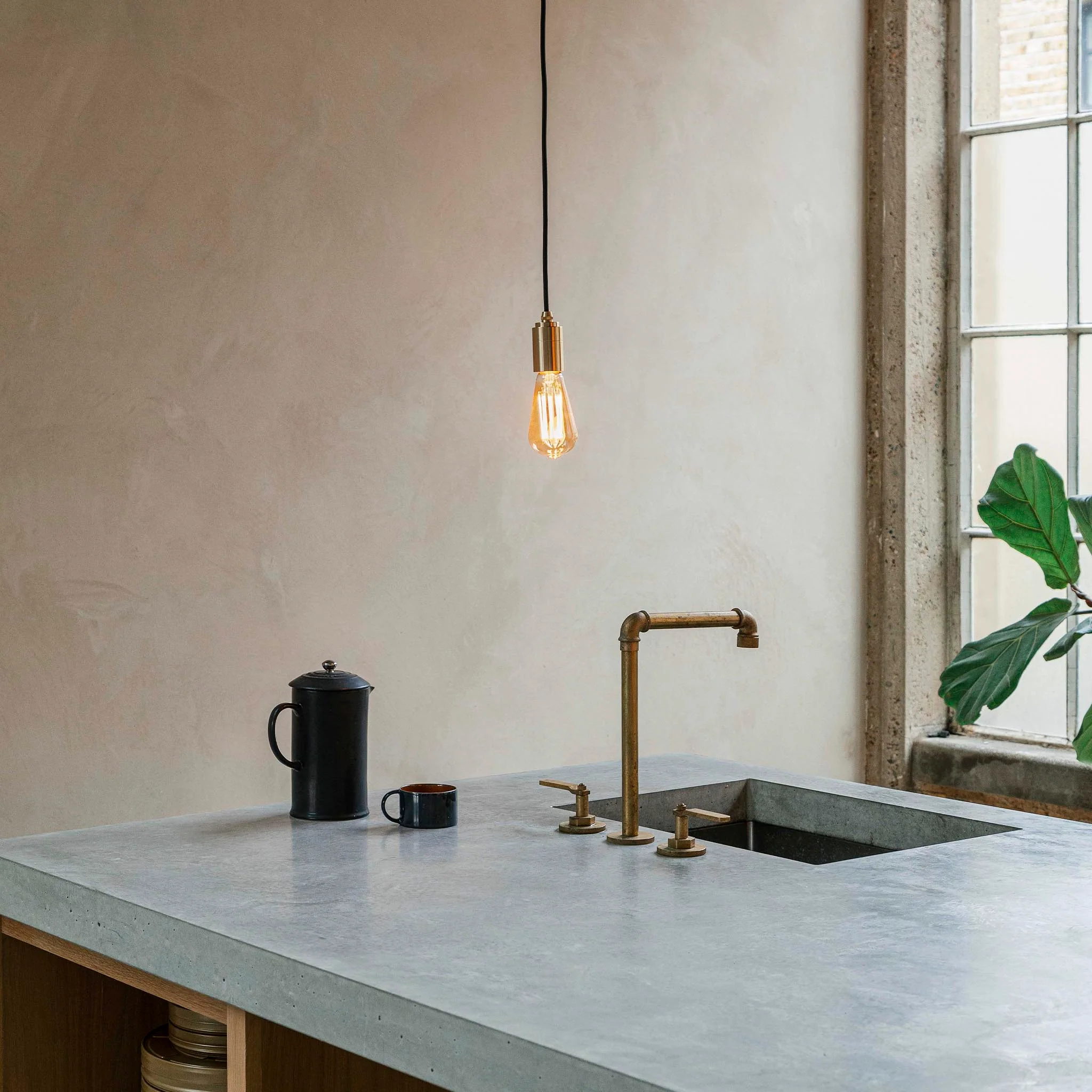 Squirrel Cage Pendant Light in Brass - Image 2