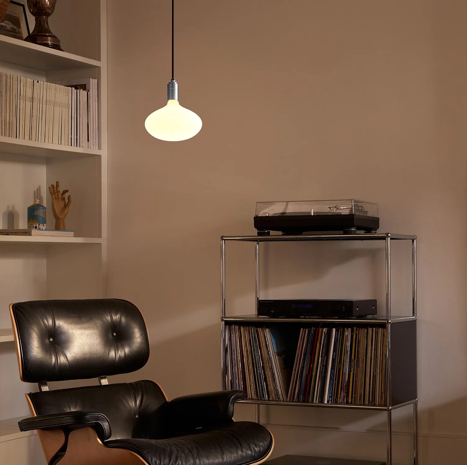 Oval II Plug-In Pendant Light in Stainless Steel - Image 2