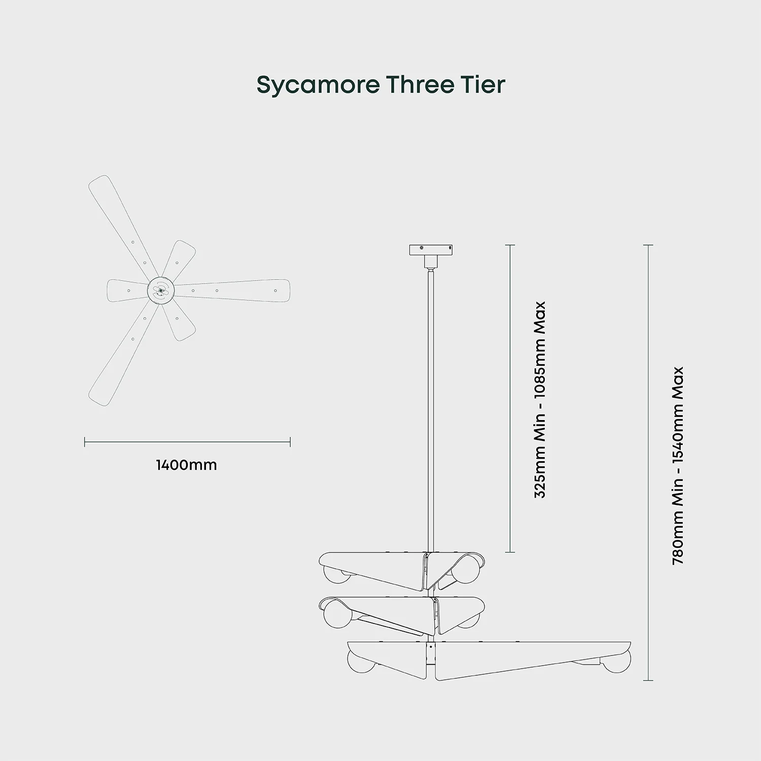 Sycamore Chandelier 3 Tiers in Dusk Pink - Image 11
