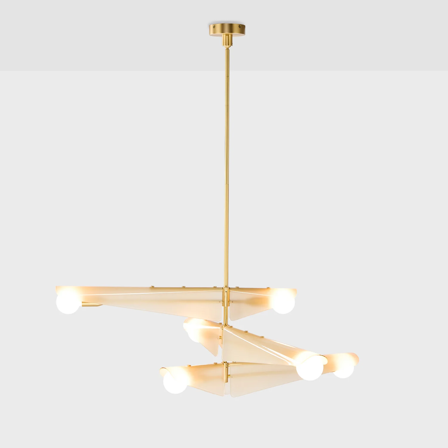 Sycamore Chandelier 3 Tiers in Dusk Pink - Image 4