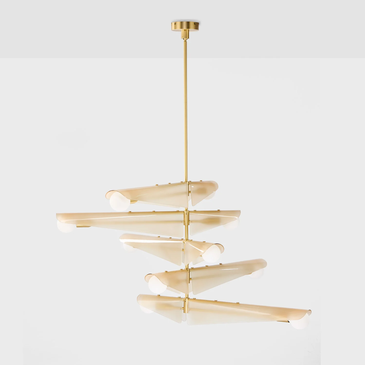 Sycamore Chandelier 5 Tiers in Dusk Pink - Image 11