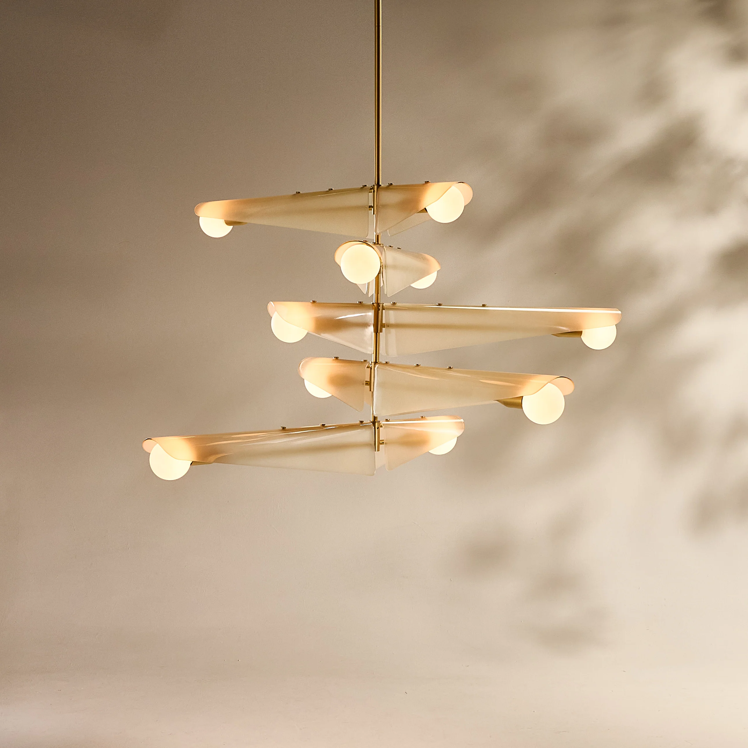 Sycamore Chandelier 5 Tiers in Dusk Pink - Image 5