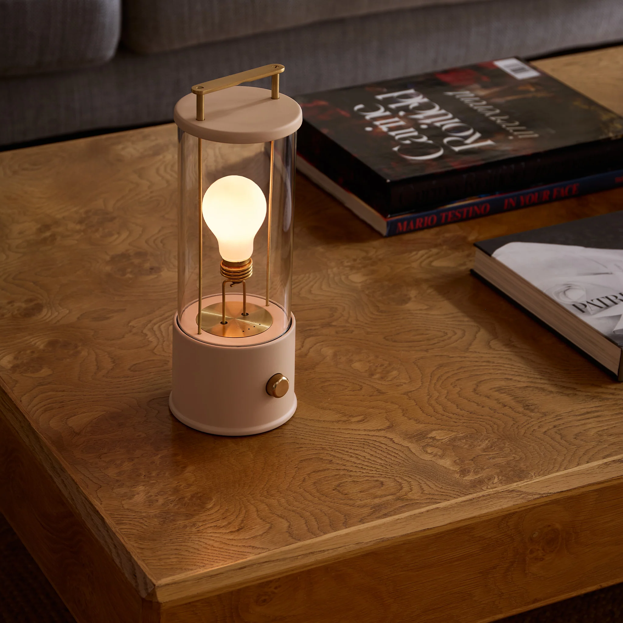 The Muse 1.0 Portable Lamp in Setting Plaster Pink - Image 4