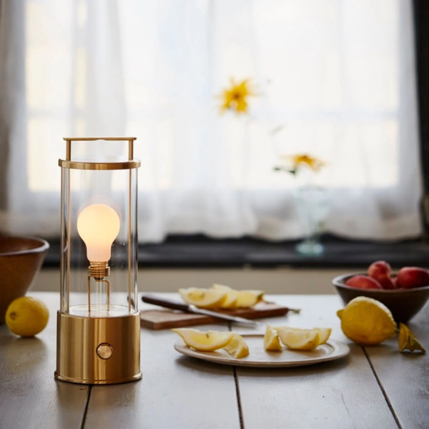 The Muse 1.0 Portable Lamp in Solid Brass - Set of 2 - Image 3