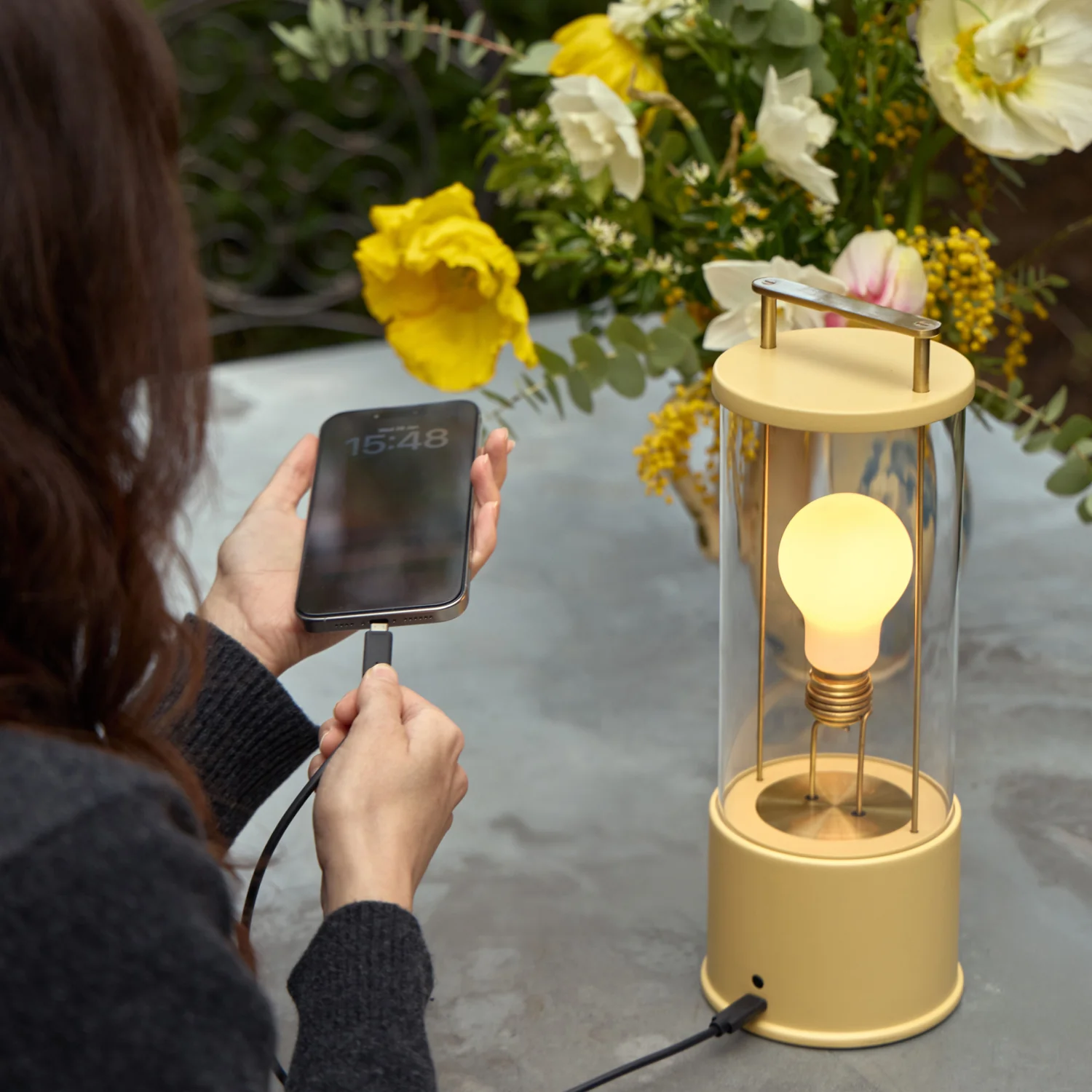 The Muse 2.0 Portable Lamp in Posset Yellow - Image 4