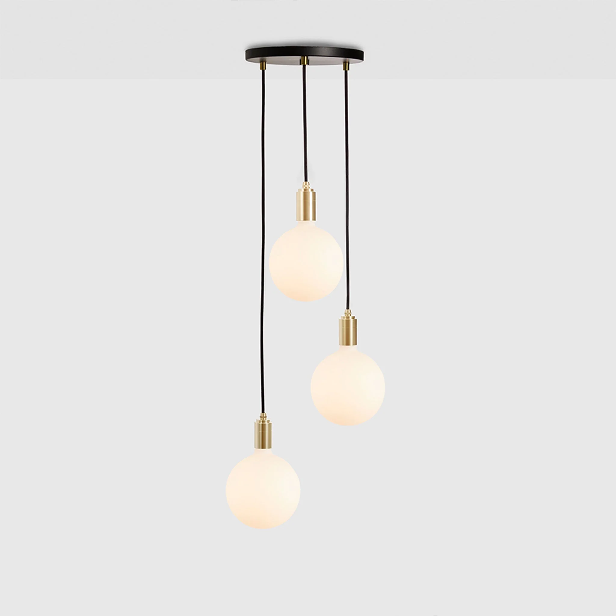 Triple Pendant in Brass + Sphere IV - Image 3