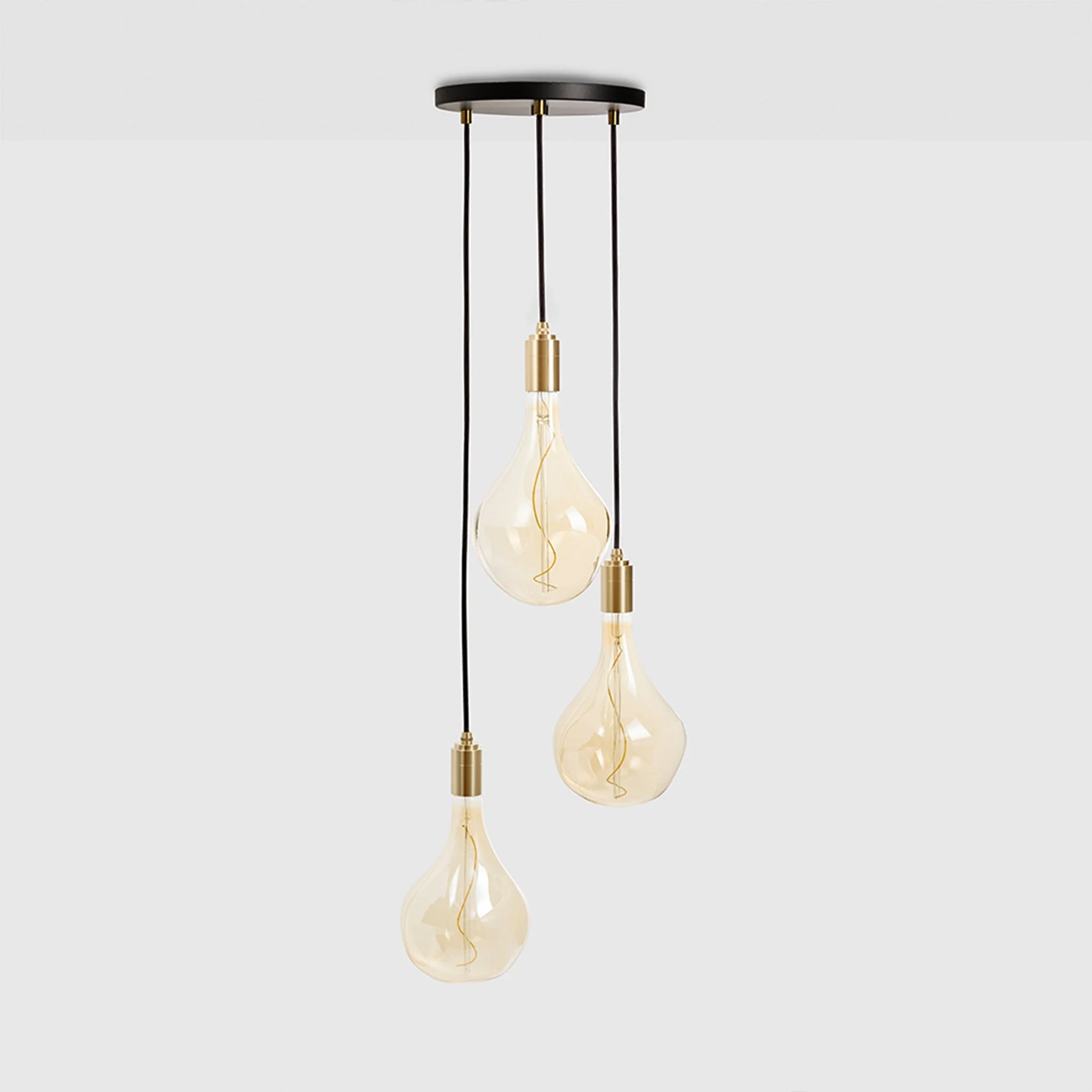 Triple Pendant in Brass + Voronoi II - Image 7