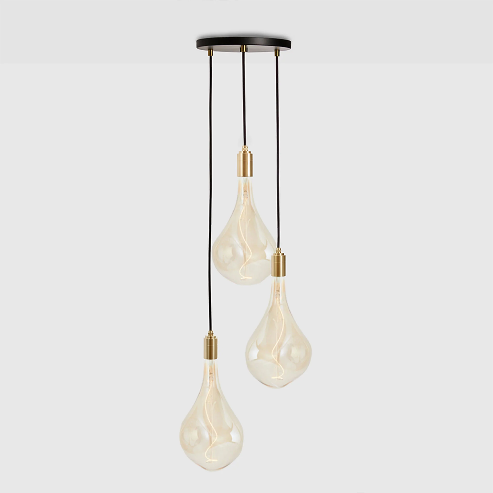 Triple Pendant in Brass + Voronoi III - Image 5