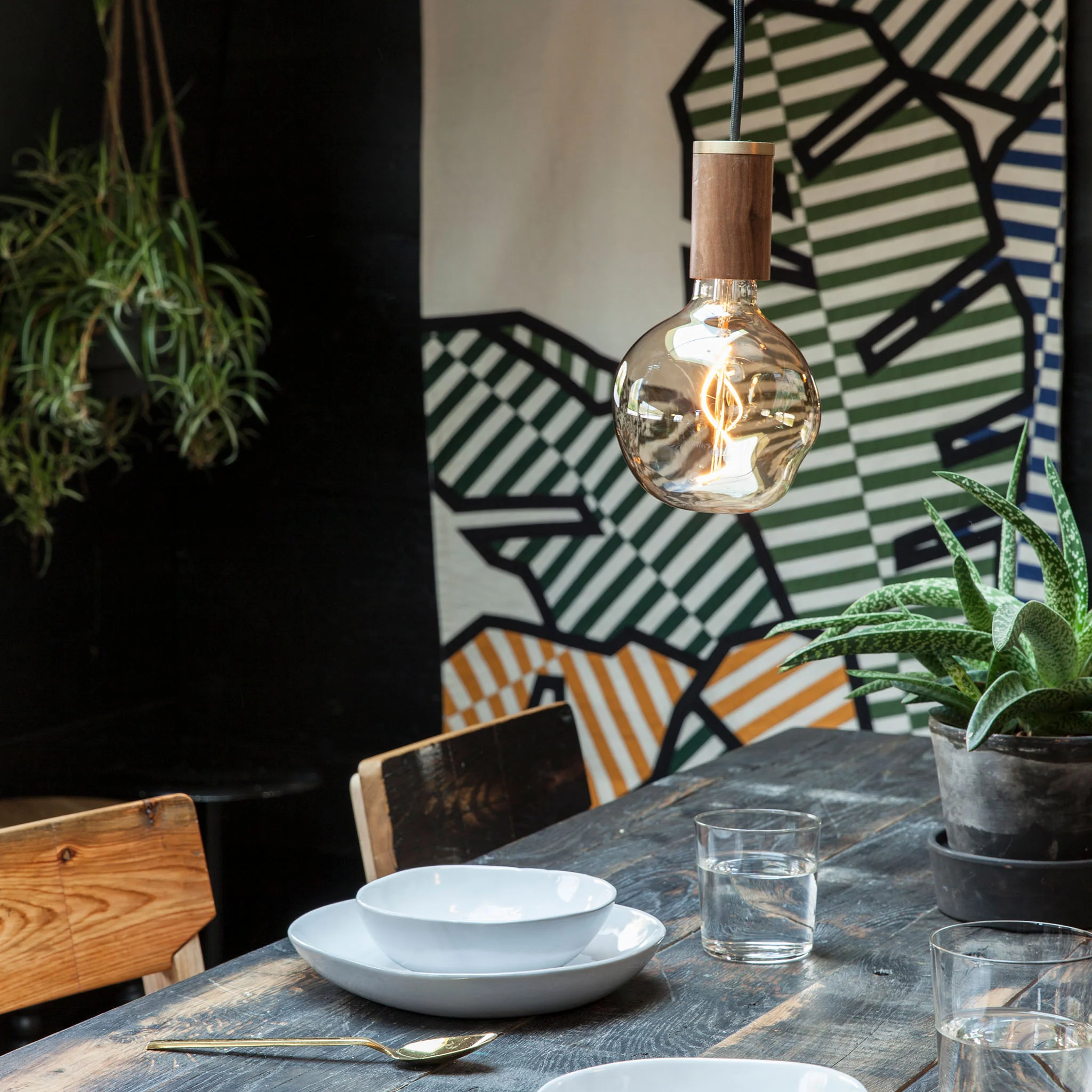 Voronoi I Pendant Light in Walnut - Image 2