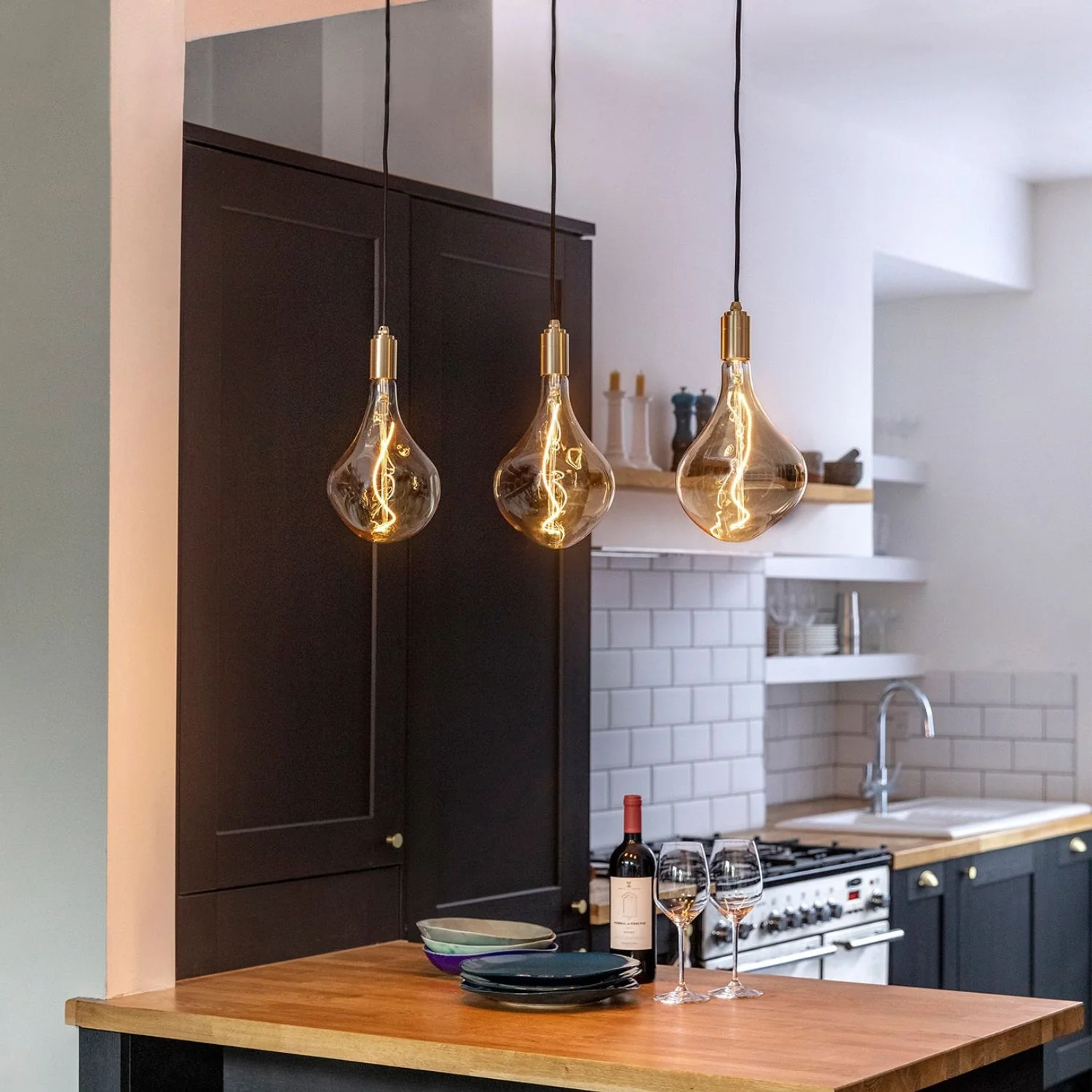 Voronoi II Pendant Light in Brass - Set of 3 - Image 5