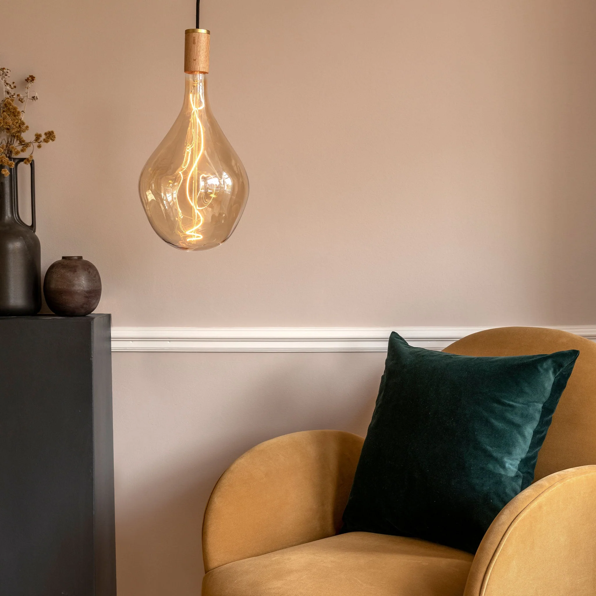 Voronoi III Pendant Light in Oak - Image 2